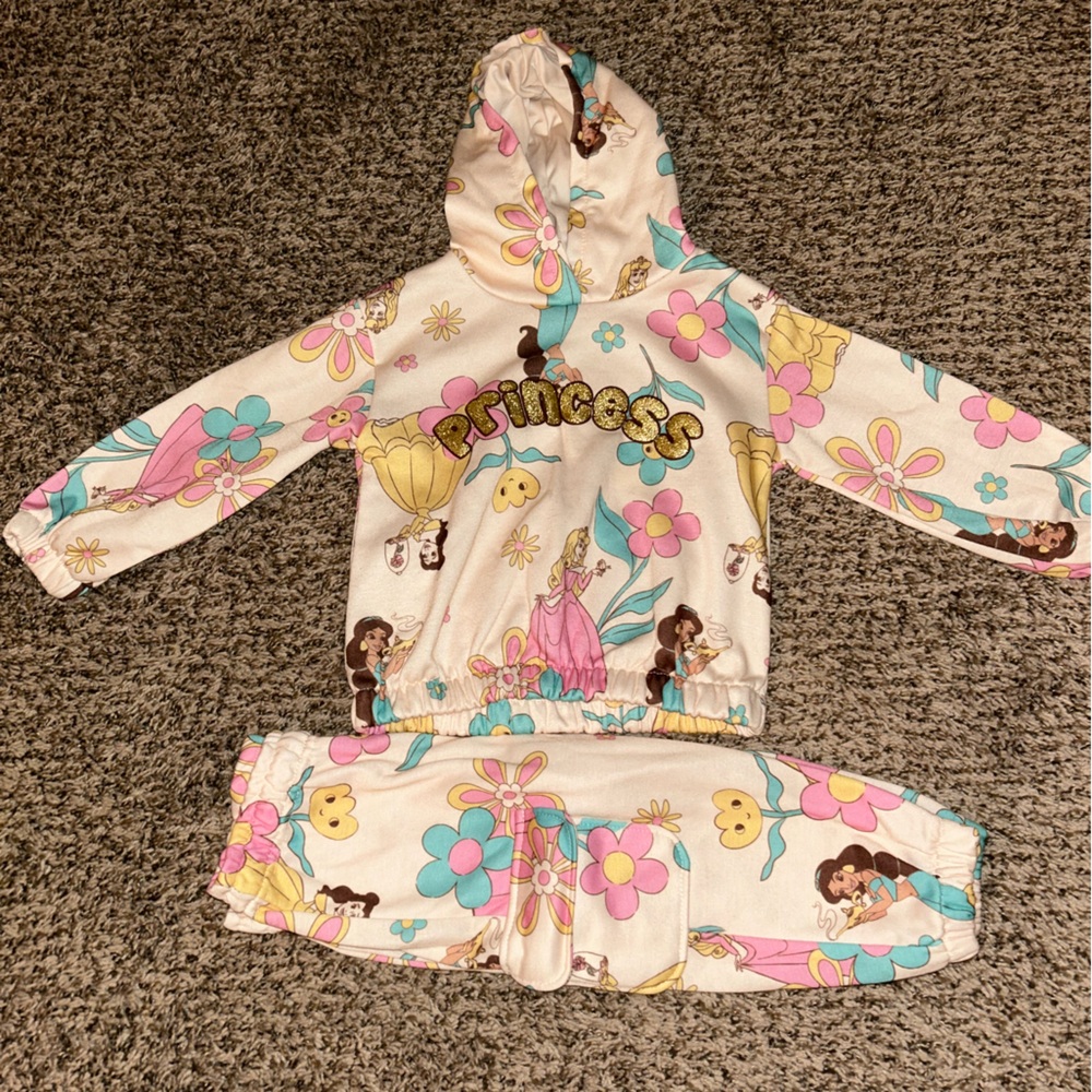 Disney Princess Cream and Gold Outfit